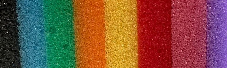 Planchas de espuma de colores