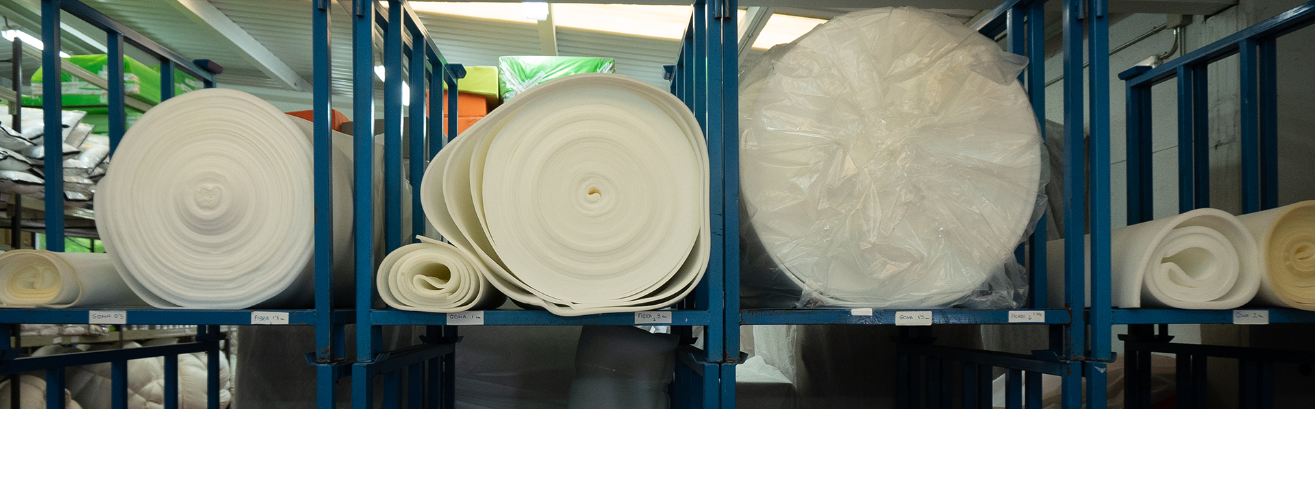 Rollos de espuma y fibra