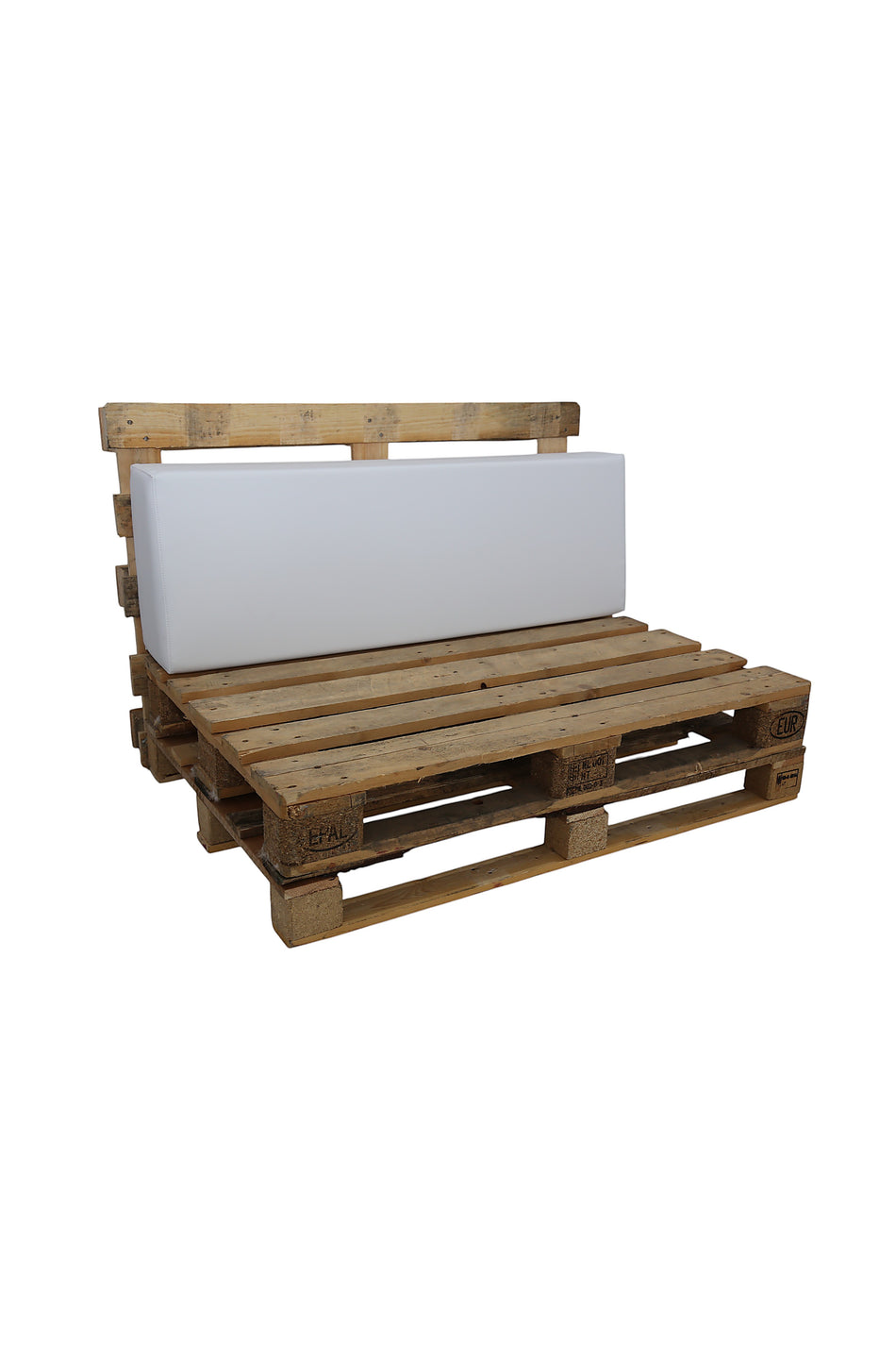 Respaldo Sofá Palet 120x40x20x15 cm Oxford Blanco OUTLET